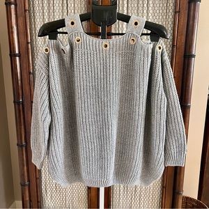 Elan Cold Shoulder Sweater